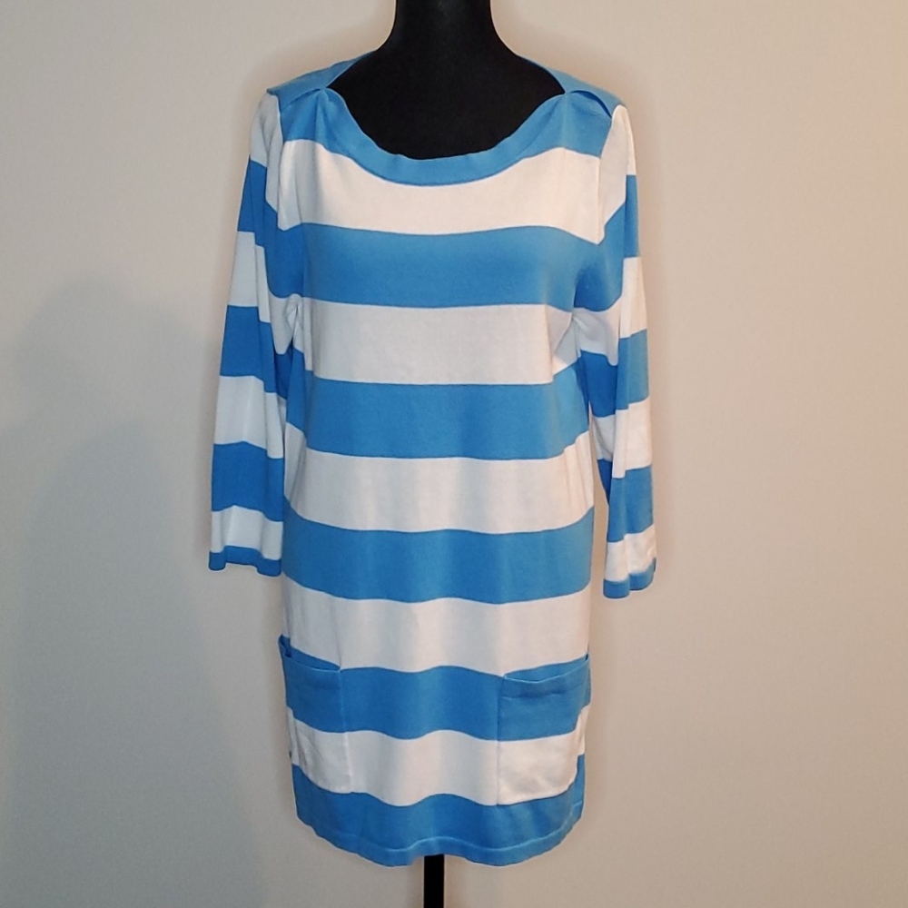 Strip Pullover Long Sleeve Sweater